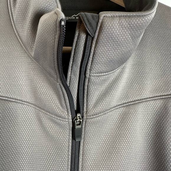 Eddie Bauer Leidos Full Zip Gray Weather Resist Soft Shell Jacket Mens Size XL - Picture 4 of 16